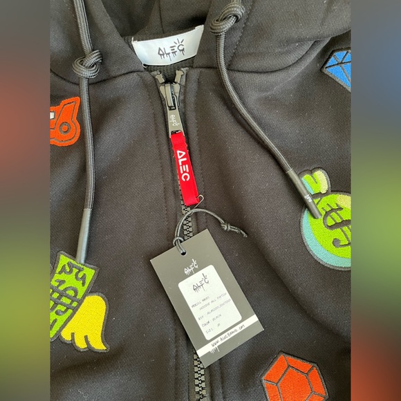 NWT Limited Edition Alec Monopoly All Patch Hoodie - Picture 5 of 13